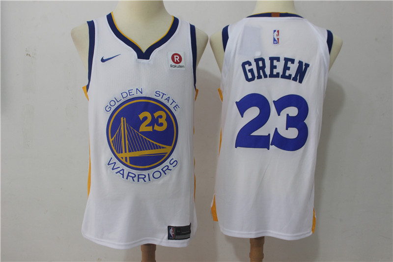 Men Golden State Warriors #23 Green White Game Nike NBA Jerseys->->NBA Jersey